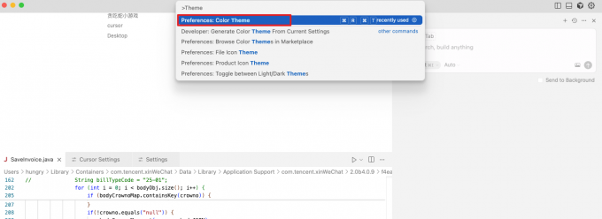 Cursor窗口主题怎么切换为夜间模式 Cursor主题切换后界面字体发虚怎么办