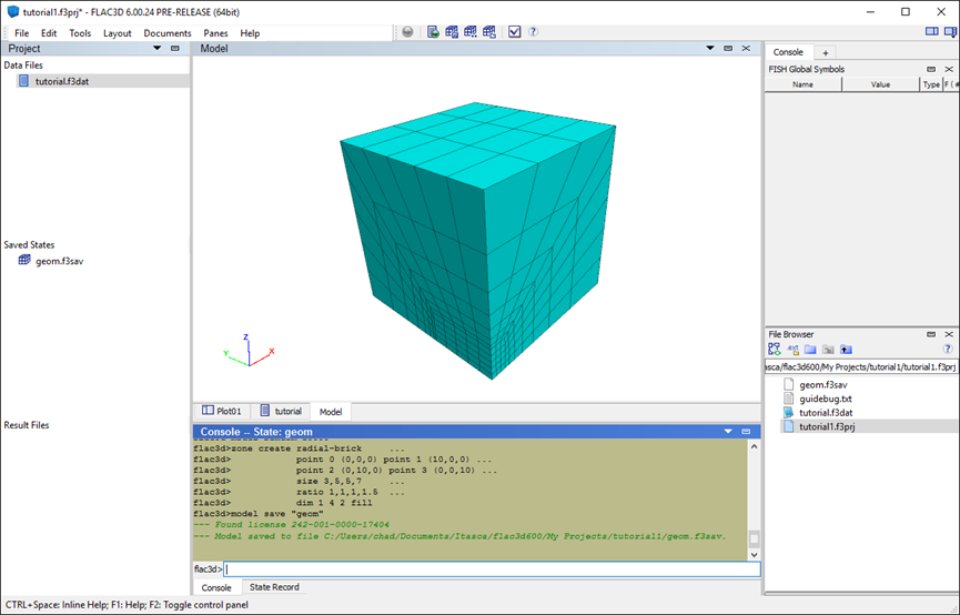 FLAC3D 模型如何建立 如何导入外部几何模型
