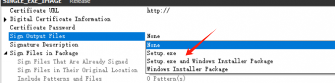 Sign Files in Package