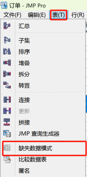 缺失数据模式操作展示