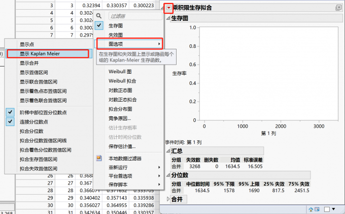 Kaplan-Meier估计操作展示