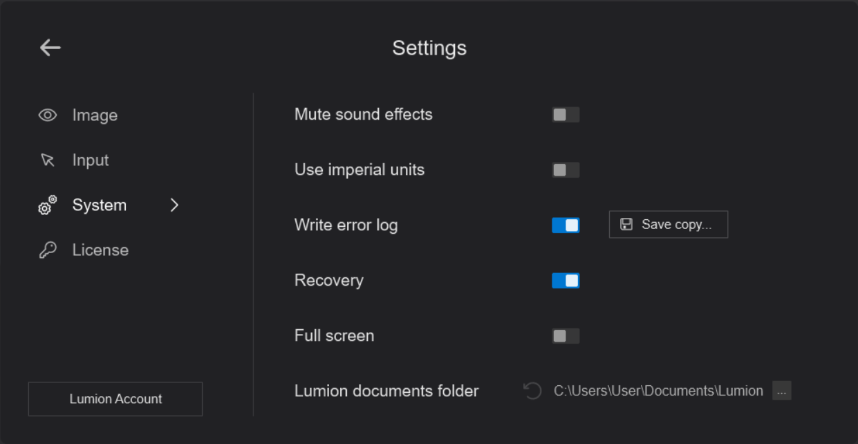 Lumion如何更改文件存储路径？