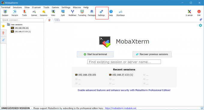 MobaXterm设置