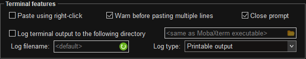 MobaXterm日志设置