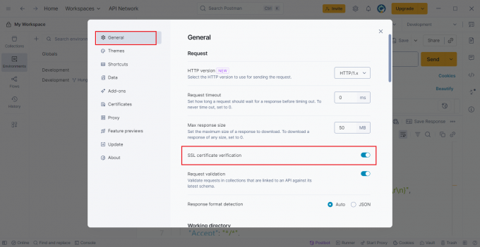 SSL certificate verification