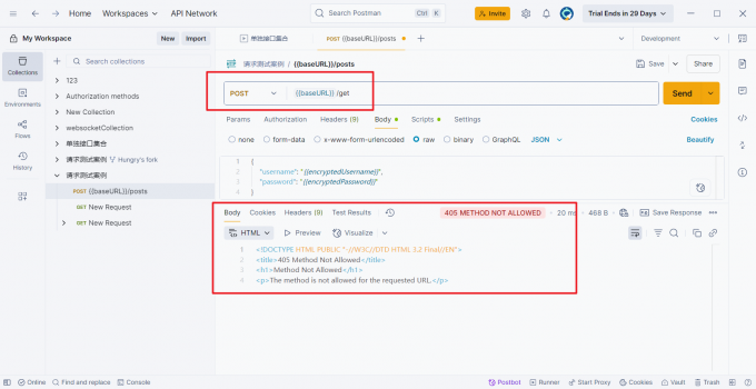 405 Method Not Allowed