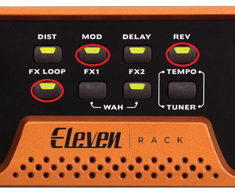 启动时按住 “Rev+FX Loop+Mod”