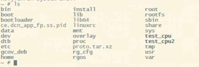 目录命令操作界面图