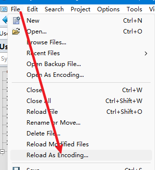 Reload As Encoding