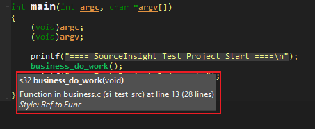 查看Source Insight能否识别出这个函数