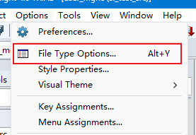 File Type Options