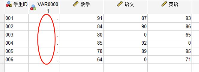 手动添加空白列