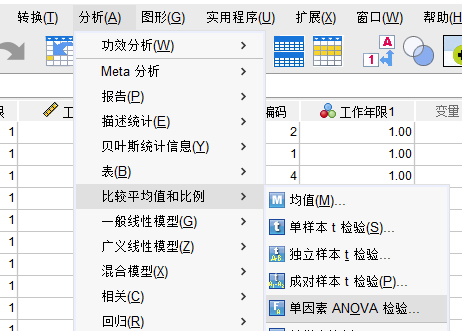 单因素ANOVA检验