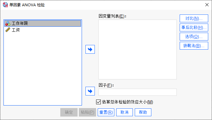 单因素ANOVA检验
