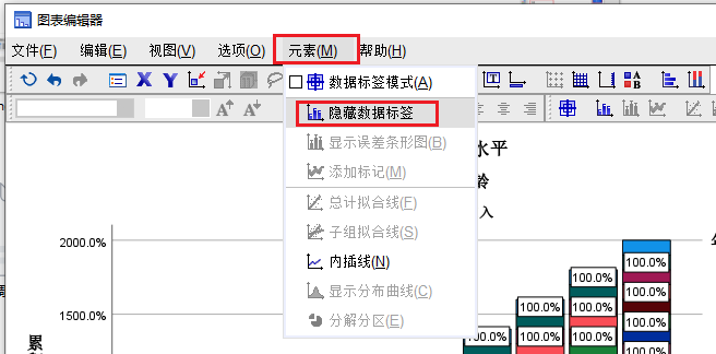 隐藏数据标签
