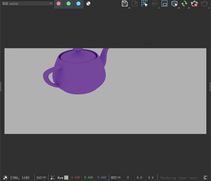在VRay渲染器中展现渲染的图像